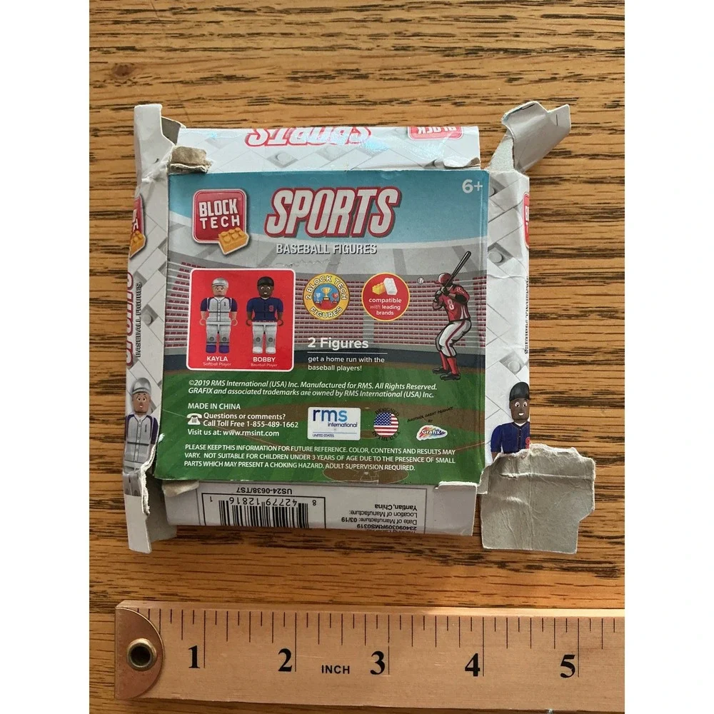 Block Tech Sports Baseball Figures Kayla and Bobby Minifigures 2Pack 234-09-0309